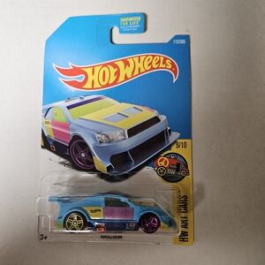 New Hot Wheels AMAZOOM HW Art‎ Cars AQUA BLUE Multi 113/365 9/10 Street Car 2015